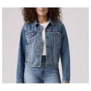 Levis Women Original Trucker Denim Jacket Sz Large